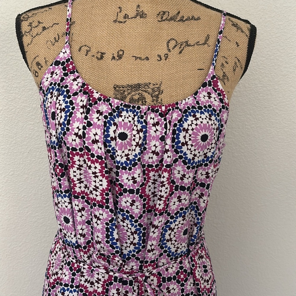 EUC Chic Floral Maxi Dress in Pink and Purple-Sz M